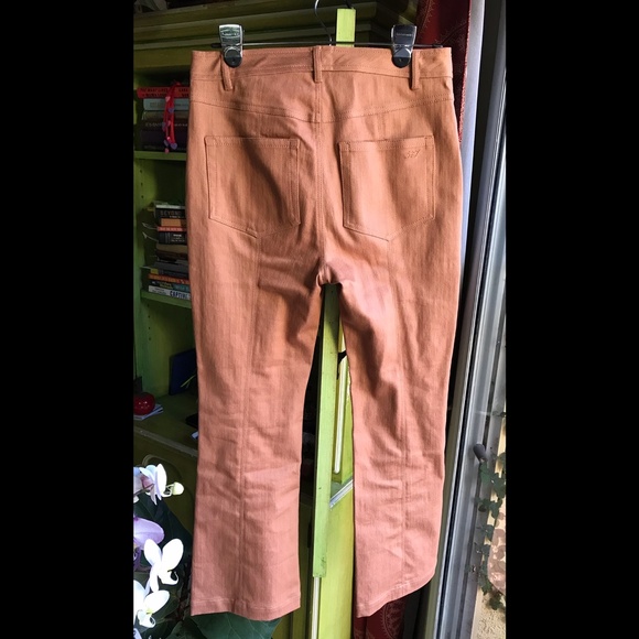 Cinq à Sept Shannon Wide Leg Pants Chestnut Brown Size 4 - Picture 4 of 7